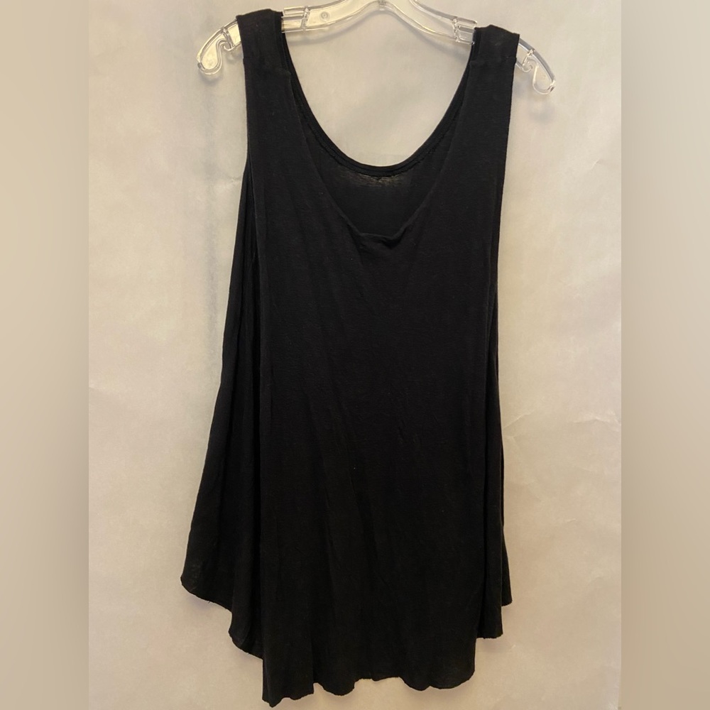 Black Asymmetrical sleeveless Tank